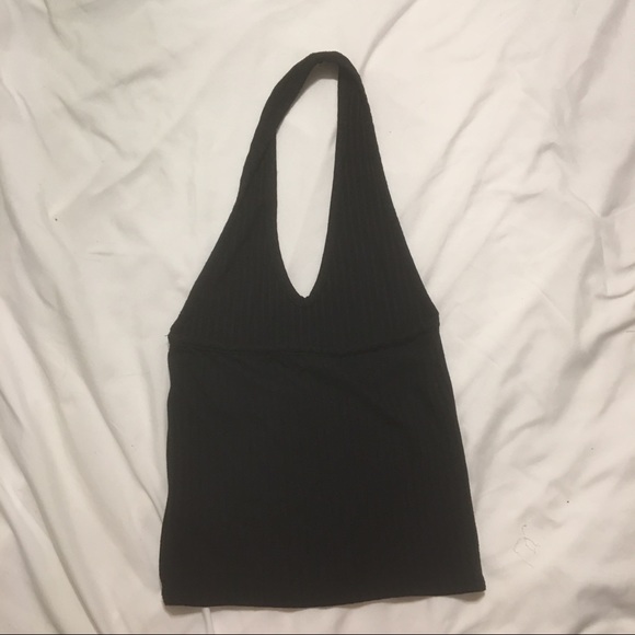 Ribbed halter top - Picture 2 of 2